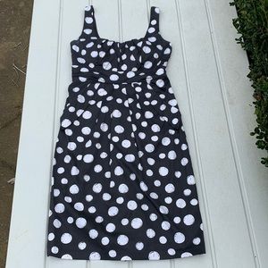 Intrigue Black & White Polka Dot Dress